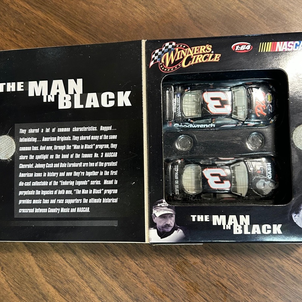 Dale Earnhardt Johnny Cash Winners Circle Diecast Set 1:64 Black